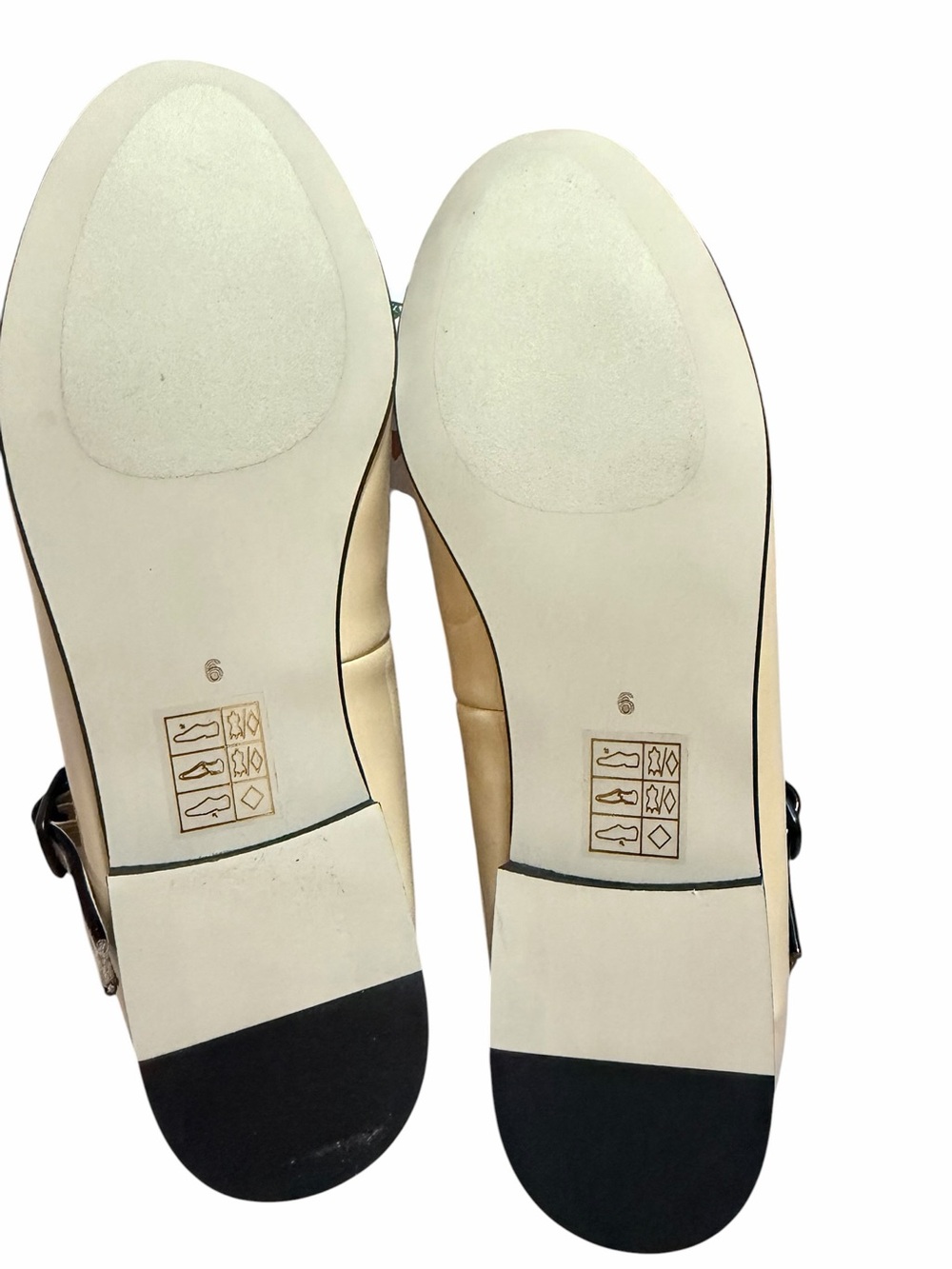 🌼🌟NIB Jeffrey Campbell Patent Trim Two-Tone Mary Jane Flats in Black and Cream - Picture 8 of 11